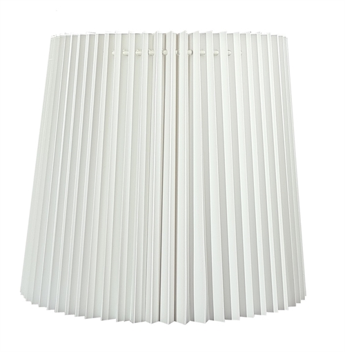 Plissé cylinder 24x25x29 BR hvid plastik med låg